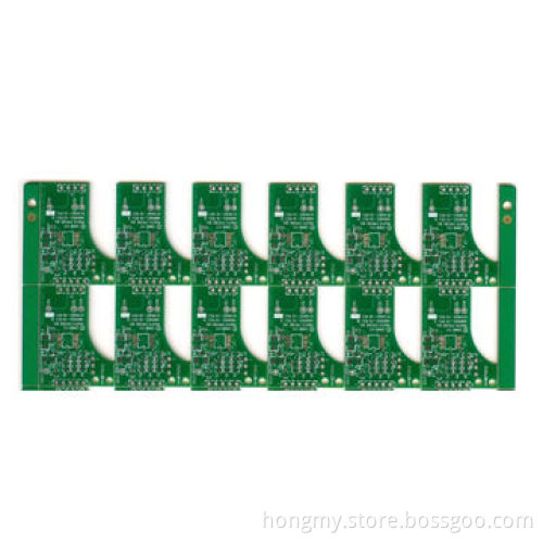 Blank PCB with FR-4 Material and Green Solder Mask